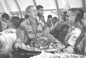 Bush y el pavo