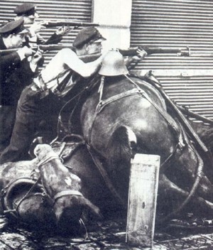 Milicianos en Barcelona, 1936