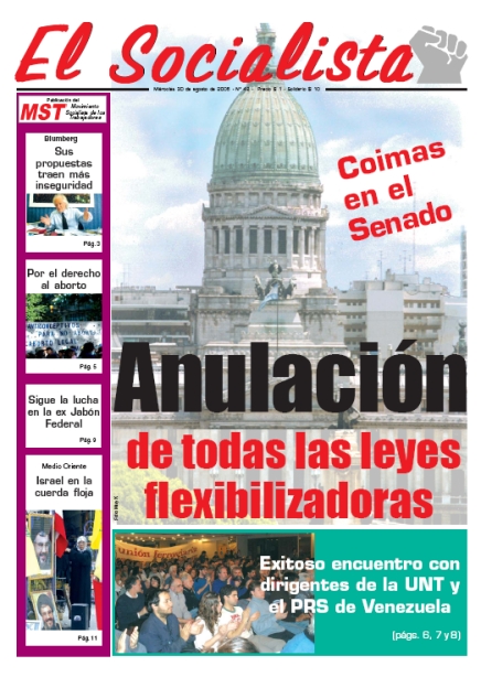 Tapa de El Socialista