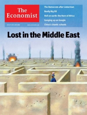 �Perdido en Medio Oriente� y �Nasrallah gan� la guerra�. T�tulos de las portadas de la publicaci�n brit�nica, agosto 2006.