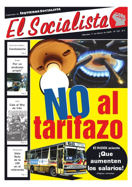Tapa de El Socialista