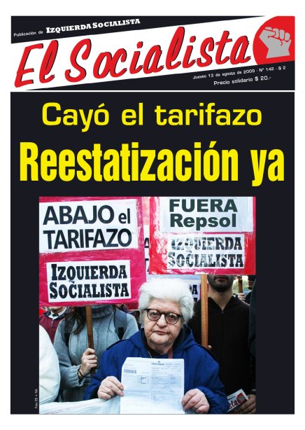 Tapa de El Socialista