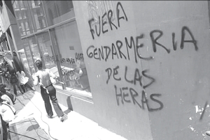 Pintada en solidaridad. Buenos Aires