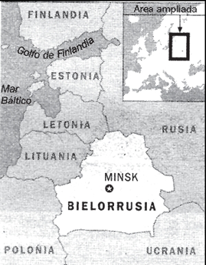 Mapa de Bielorrusia
