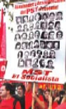 Estandarte con los compaeros del PST asesinados y desaparecidos