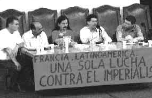 De izquierda a derecha: Arias, Fernndez Chacn, Bab, Hernndez y Giordano.