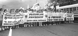 Marcha de los sindicatos de maestros portorriqueos