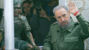 Fidel Castro en la casa del Che. Alta Gracia, Crdoba