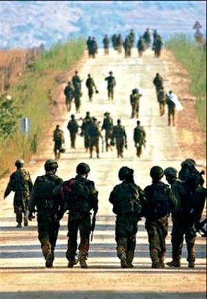 Imgenes de la retirada israel