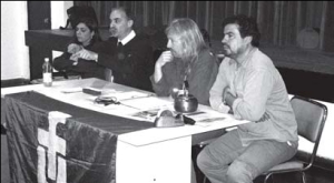 De izq. a der. Dra. Patricia Botto, junto a Edgardo Reynoso, Rubn Sobrero y Miguel Ruiz Daz