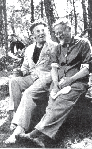 Andr Bretn y Len Trotsky en su encuentro en Mxico