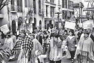 Protestas en la ciudad de La Paz. 2006