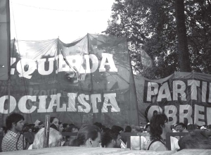Vista de una de las marchas unitarias por la aparicin de Julio Lpez