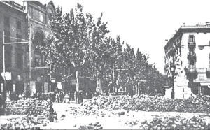 Barricadas en Barcelona, mayo 1937