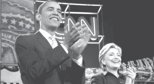 Obama y Hillary Clinton