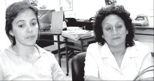 Carolina Goycochea (Cand. a Sec. Gremial) y Azucena de la Fuente (Cand. a Sec. General)