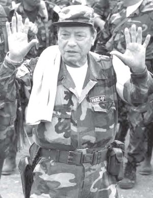 Manuel Marulanda Velez, ex jefe de las FARC.