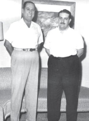 Juan Domingo Pern y su delegado personal, John William Cooke