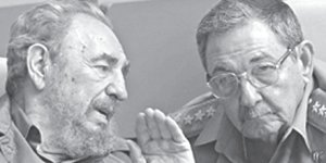 Fidel Castro y su hermano Ral