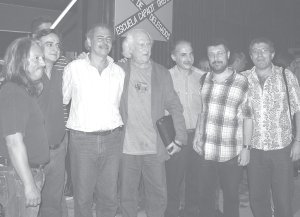 De izquierda a derecha: Sobrero, Macaluse, Mazzitelli, Pino Solanas, Reynoso, Castillo y Giordano