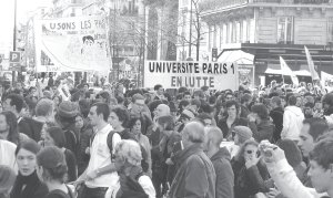 Marcha obrero - estudiantil parisina
