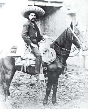 Emiliano Zapata. Su lema fue Tierra y Libartad.