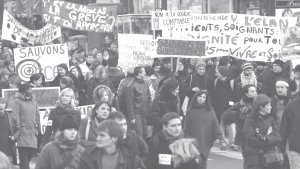 Movilizacin en Pars, Francia, durante la ltima huelga general