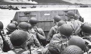 Desembarco de tropas en las costas de Francia. Segunda guerra mundial,1944
