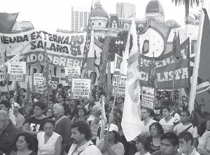 En Plaza de Mayo se vio la unidad de la izquierda