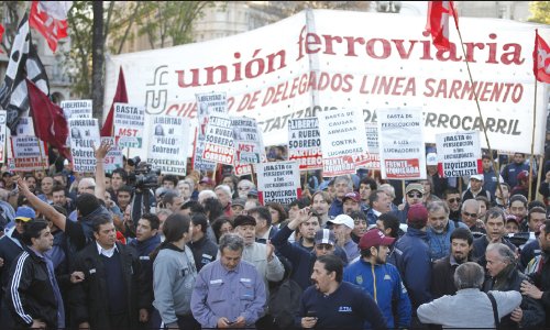 Marcha unitaria reclamando por la libertad de Sobrero