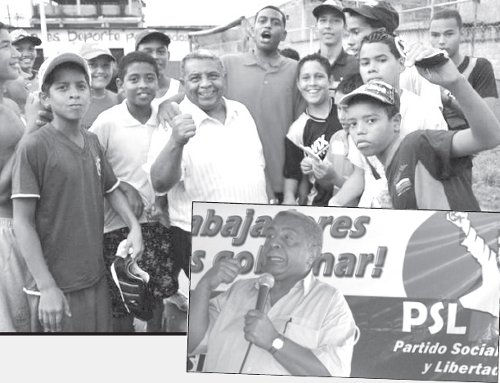 Chirino recorriendo barrios populares y en actos de campaa. Ms informacin en www.laclase.info