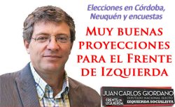 "Este domingo hubo elecciones en La Falda, Córdoba y la lista del PO en el FIT obtuvo el 7,8%. También hubo elecciones en la localidad de Chosmalal, Neuquén, donde el Frente de Izquierda obtuvo el 6,3%."