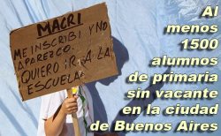 Macri deja cientos de chicos sin educación