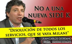 "El gobierno ahora habla de "disolver" la ex SIDE que vino manejando oscuramente durante sus once años de gobierno.Una cortina de humo para crear otra SIDE K comandada por el genocida Milani, el represor Berni y Aníbal Fernández y, posiblemente, con militantes de La Cámpora."