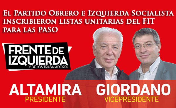 Dos de los tres partidos que conforman la alianza Frente de Izquierda y de los Trabajadores a nivel nacional inscribieron sus candidaturas nacionales, provinciales y municipales en 19 distritos del país. 