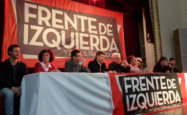 "El Frente de Izquierda está obteniendo el 3,45% de los votos a presidente escrutadas casi el 45% de las mesas. Un porcentaje muy superior a las presidenciales de 2011 (2,3%).