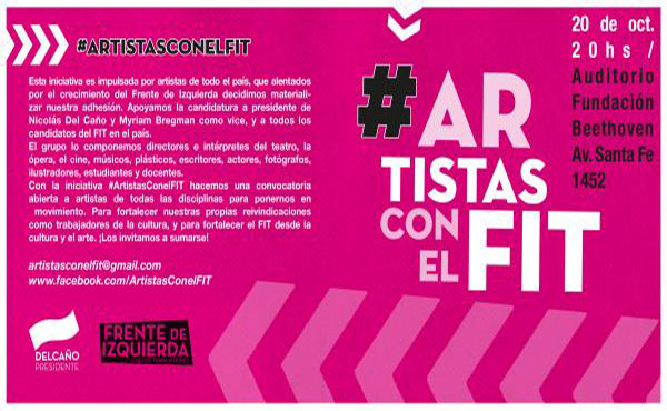 El evento se llevará a cabo mañana martes 20/10 a las 20hs en el auditorio de la Fundación Beethoven, sita en Santa Fe 1452, CABA.