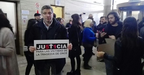 Giordano, el único diputado que se hizo presente el pasado miércoles en la primera audiencia del juicio contra De Vido en los tribunales de Comodoro Py