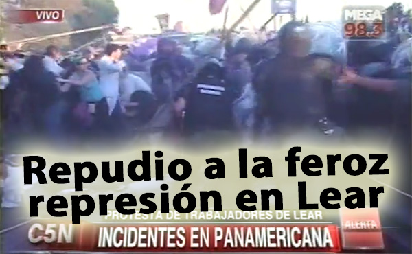 Repudiamos este nuevo acto de criminalización de la protesta, reclamamos la inmediata reincorporación de los despedidos