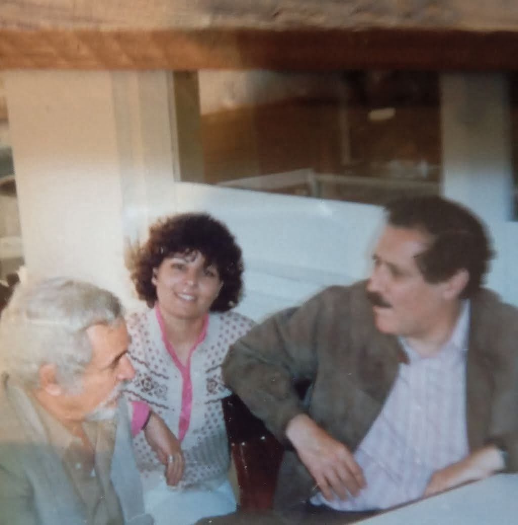 Ricardo Napuri, en 1982, con Nahuel Moreno y Rita Strasberg