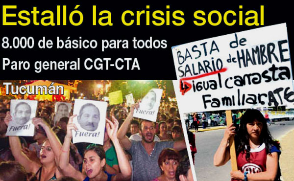 $ 8.000 de básico para todos y paro nacional CGT-CTA - Este “modelo” no va más