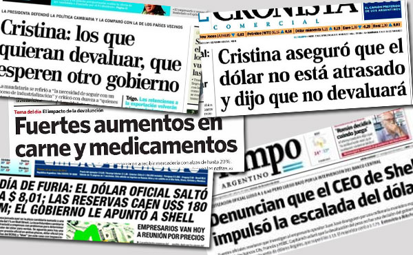 “Los que quieran ganar con la devaluación que esperen otro gobierno”, dijo Cristina en 2013.