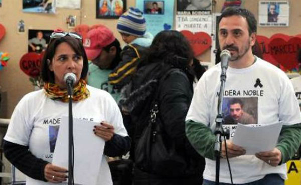 Los padres de Lucas Menghini