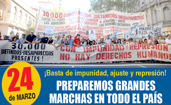 ¡Basta de impunidad, ajuste y represión!