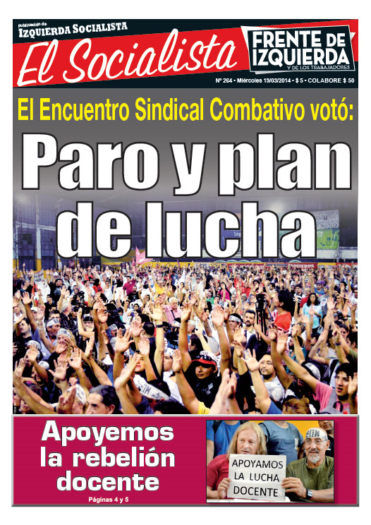 Tapa de la edición N°264 de nuestro periódico El Socialista