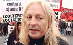 Después del éxito del  paro dialogamos con  el dirigente combativo  de la Seccional Gran  Buenos Aires Oeste de  la Unión Ferroviaria y  del cuerpo de delegados  del Sarmiento, Rubén  “Pollo” Sobrero