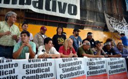 Mesa nacional del Encuentro Sindical Combativo de Atlanta