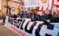 Cabecera de la marcha unitaria a Plaza de Mayo. Izquierda Socialista estuvo representado por nuestro dirigente José Castillo