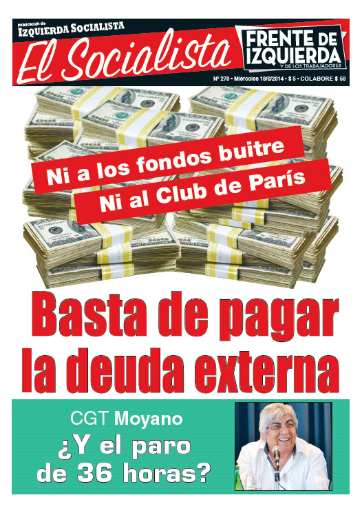 Tapa de la edición N°270 de nuestro periódico El Socialista