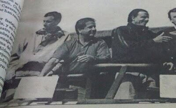 Randazzo en campaña electoral con Menem y Duhalde